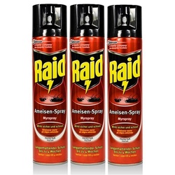 Raid Insektenfalle 3x Raid Ameisen-Sprayl 400 ml - Wirkt sicher und schnell