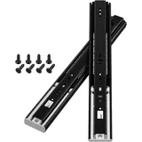 AOLISHENG push to open schubladenschienen vollauszug 600mm küche schubladenführung teleskopschienen für schubladen Schubladenführung für Seitenmontage 45kg Ladekapazität 1 Paar (2 Stück)