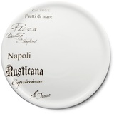 CreaTable 6er Set CreaTable Pizzateller Europa Gustoso Ø 30,5 cm Porzellan Weiß