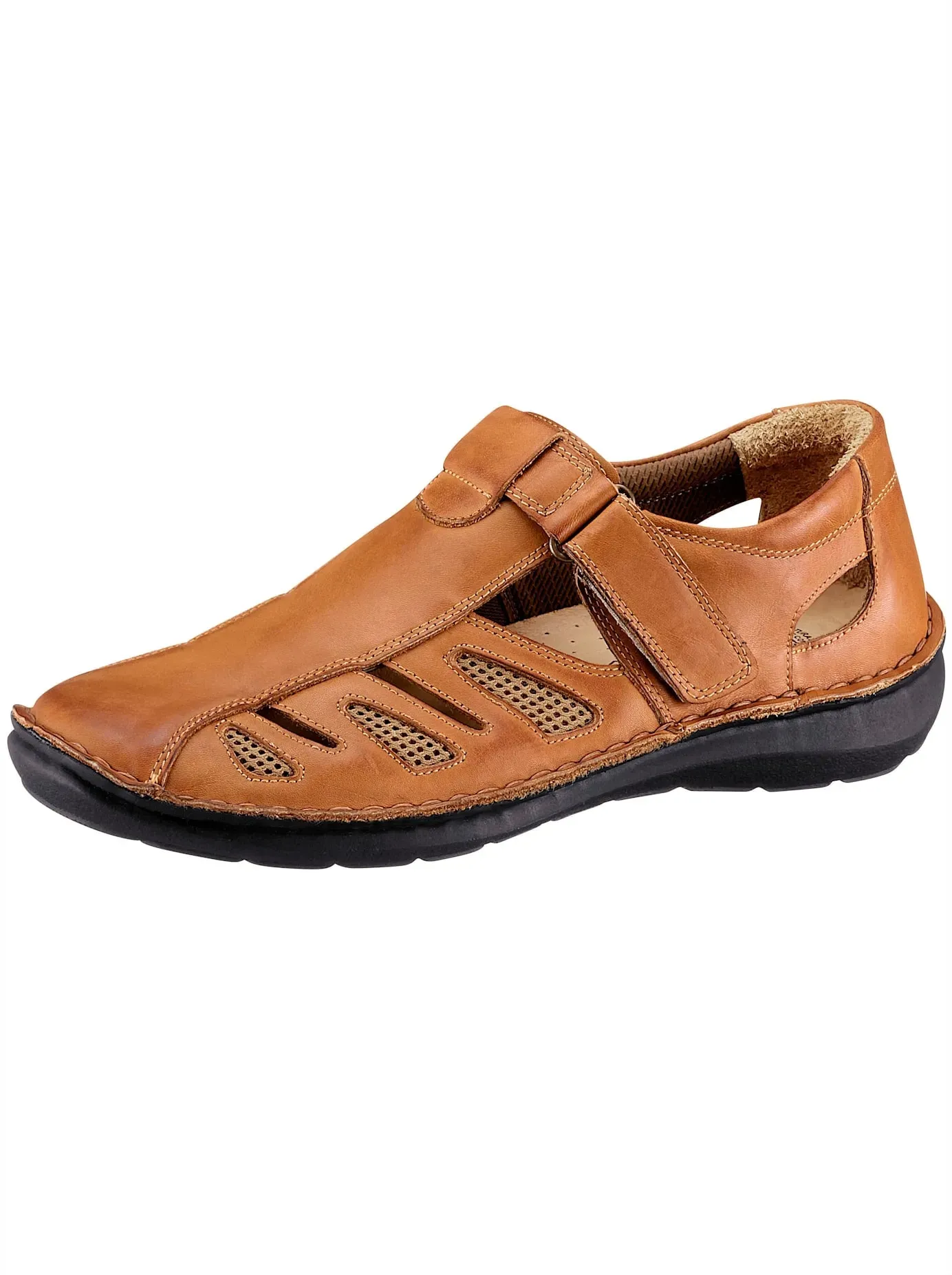 Kletterschuh, Herren, Gr. 41, braun (camel), Glattleder, Schuhe