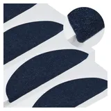 vidaXL Stufenmatten Selbstklebend 15 Stk. 65x22,5x3,5 cm Blau