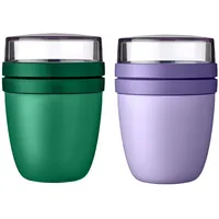Mepal Lunchpot Ellipse Mixed Vivid Green + Vivid Lilac 500 ml + 200 ml