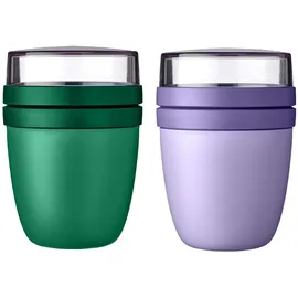 Mepal Lunchpot Ellipse Mixed Vivid Green + Vivid Lilac 500 ml + 200 ml