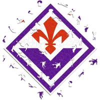 Iconic Puzzles, Fiorentina Logo, offizielles Produkt, Holzpuzzle für Erwachsene und Kinder, 100% nachhaltiges Holz, Größe S, 150 Stück