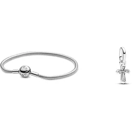 Pandora Charm-Armband Silber 590728 Größe 21 cm