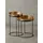 KADIMA DESIGN Beistelltische NERA: Hammerstruktur, Griffmulden, Aluminium & Stahl, abnehmbare Tischplatten.