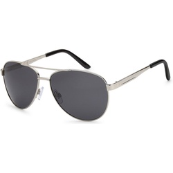 styleBREAKER Sonnenbrille (1-St) Polarisiert grau|silberfarben