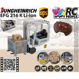 Happy People Gabelstapler UPS Jungheinrich 1:16 RTF mehrfarbig (34450)
