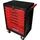 KS Tools ECOline SCHWARZ/ROT Werkstattwagen mit 7 Schubladen