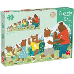 Goula Puzzle Goula 55266 Bärenfamilie 16 Teile Puzzle XXL, 16 Puzzleteile, Made in Europe bunt