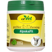 cdVet Naturprodukte privet AlpakaFit 750 g - Kamele, Alpaka - Ergänzungsfuttermittel - Stoffwechselstörung - unterstützt Leber + Niere - fördert Bewollung - Ausgeglichenheit - Vitaminversorger -