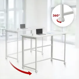 Maclean Brackets Schreibtisch MC-1250 Weiß