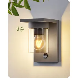 EDISHINE Außenwandleuchte Aluminium, Glas 191x120x150mm ohne Leuchtmittel Anthrazit