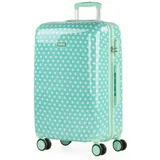 ITACA - Koffer Kinder Mädchen. Reisekoffer Kinder Polycarbonat Koffer Kinder Kinderkoffer Mädchen - Kinder Koffer mit Integriertes Zahlenschloss - 4 Rädrig Kinder Reisekoffer, Mint Moles