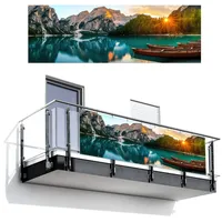 MuchoWow Balkon-Sichtschutz, Petrol, Kunststoff, Rechteckig, 300x100 cm, Sonnen- & Sichtschutz, Sichtschutz Garten, Balkon Sichtschutze