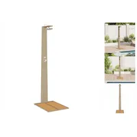 VidaXL Gartendusche Beige 60x80x214 cm Poly Rattan