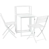 Svita Balkon-Set klappbar weiß