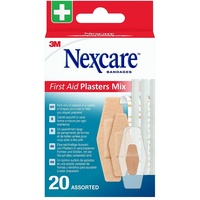 Nexcare Erste-Hilfe-Pflaster-Mix, assortiert, 20/Packung