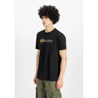 Alpha Industries Label Kurzarm-T-Shirt Black 3XL