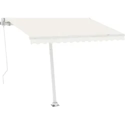 vidaXL Standmarkise Automatisch 300x250 cm Cremeweiß