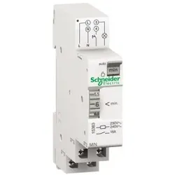 Schneider Electric 15363 Elektromechanischer Treppenlichtzeitschalter MIN, 1 bis 7 Minuten