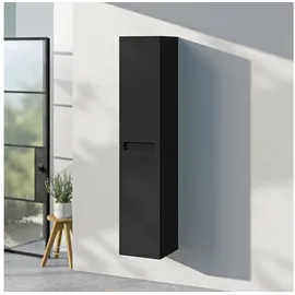 Bernstein Vireo Hochschrank 35 x 170 x 35 cm Schwarz Matt Holz