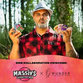 massiv's zahnstocher Zahnstocher mit Geschmack Minze 100 St.