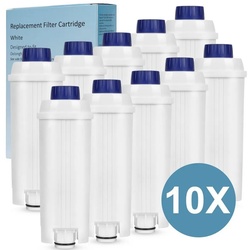 Gimisgu Wasserfilter Wasserfilter für DeLonghi DLSC002 Kaffeemaschine 10er Set weiß