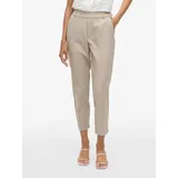 VILA VIVARONE HW Slim Fit Hosen Beige 36
