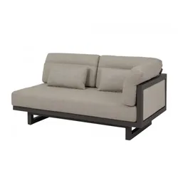 Apple Bee Santorini Loungesofa links 159cm, Seite gepolstert Aluminium quartz