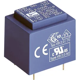 Block VB 1,5/2/12 Printtransformator 1 x 230 V 2 x 12 V/AC 1.50 VA 125 mA