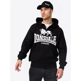 Lonsdale Krafty Kapuzensweatjacke Herren Schwarz XXL