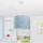 Paco Home Pendellampe Kinderzimmer Pendelleuchte Baby Lampenschirm Stoff Rund Sterne Kinderlampe E27