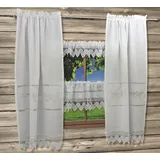HOSSNER - ART OF HOME DECO Querbehang »BALDO«, (1 weiß