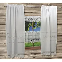 HOSSNER - ART OF HOME DECO Querbehang »BALDO« 1, weiß