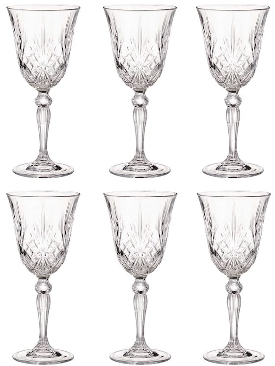 BUTLERS CRYSTAL CLUB 6x Rotweingläser aus Kristallglas 270ml Gläser 6 ct