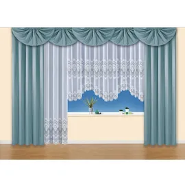WECKBRODT Mittelbogen Nicoletta (1 St), Kräuselband, blickdicht, Querbehang, Gardine, Store, blickdicht blau
