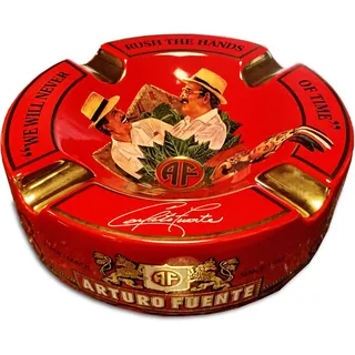 Arturo Fuente Aschenbecher aus Porzellan, groß, 22,2 cm, Rot