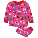 Toby Tiger Schlafanzug mit Spielzeug Print in rosa | Gr.: 98