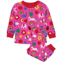 Toby Tiger Schlafanzug mit Spielzeug Print in rosa | Gr.: 98