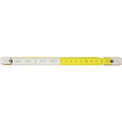 KS Tools Holz-Gliedermaßstab, weiß-gelb, 2m weiß/gelb - 300.0063 - weiß/gelb