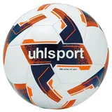 Uhlsport Ultra LITE Soft 290, Junior Trainingsball, Fußball, für Kinder bis zu 10 Jahren, Größe 4, weiß/Marine/fluor orange