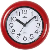 Badezimmeruhr zum Hängen oder Stellen Wasserdicht Quarz Analog - 454/1 (Rot)