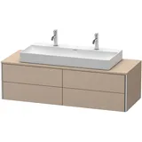 Duravit „XSquare“ Waschtischunterbau wandhängend 140,0 x 54,8 cm, in Leinen