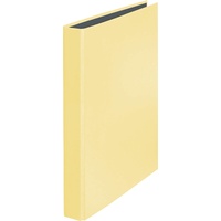 Falken, Ordner, Ringbuch PastellColor DIN A4 Pappe glanzkaschiert vanille gelb (A4, 40 mm)