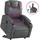 vidaXL Massagesessel mit Aufstehhilfe Kunstleder 144 x 78,5 x 0 cm Grau