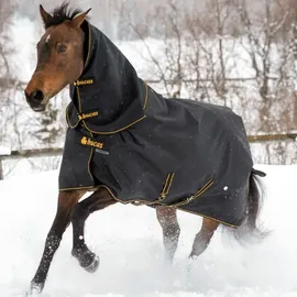 Bucas Irish Turnout Light - Neck Set in Black/Gold Größe:115