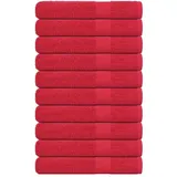vidaXL Handtuchset 10-tlg. rot