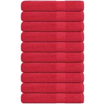 vidaXL Handtuchset 10-tlg. rot