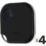 Shelly - Bluetooth Schalter u. Dimmer, Blu Button1, Plug&Play, schwarz, 4er Set